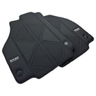 Black Leather Floor Mats For Ferrari 458 Spider (2012-2015) ER56 Design - AutoWin