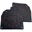 Black Leather Floor Mats for Lamborghini Aventador SVJ 63 Edition - AutoWin