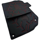 Black Leather Floor Mats for Lamborghini Aventador SVJ 63 Edition - AutoWin