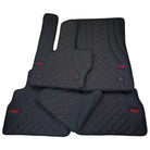 Black Leather Floor Mats for Mercedes-Benz G Class W461 (1979-2008) ER56 Design - AutoWin