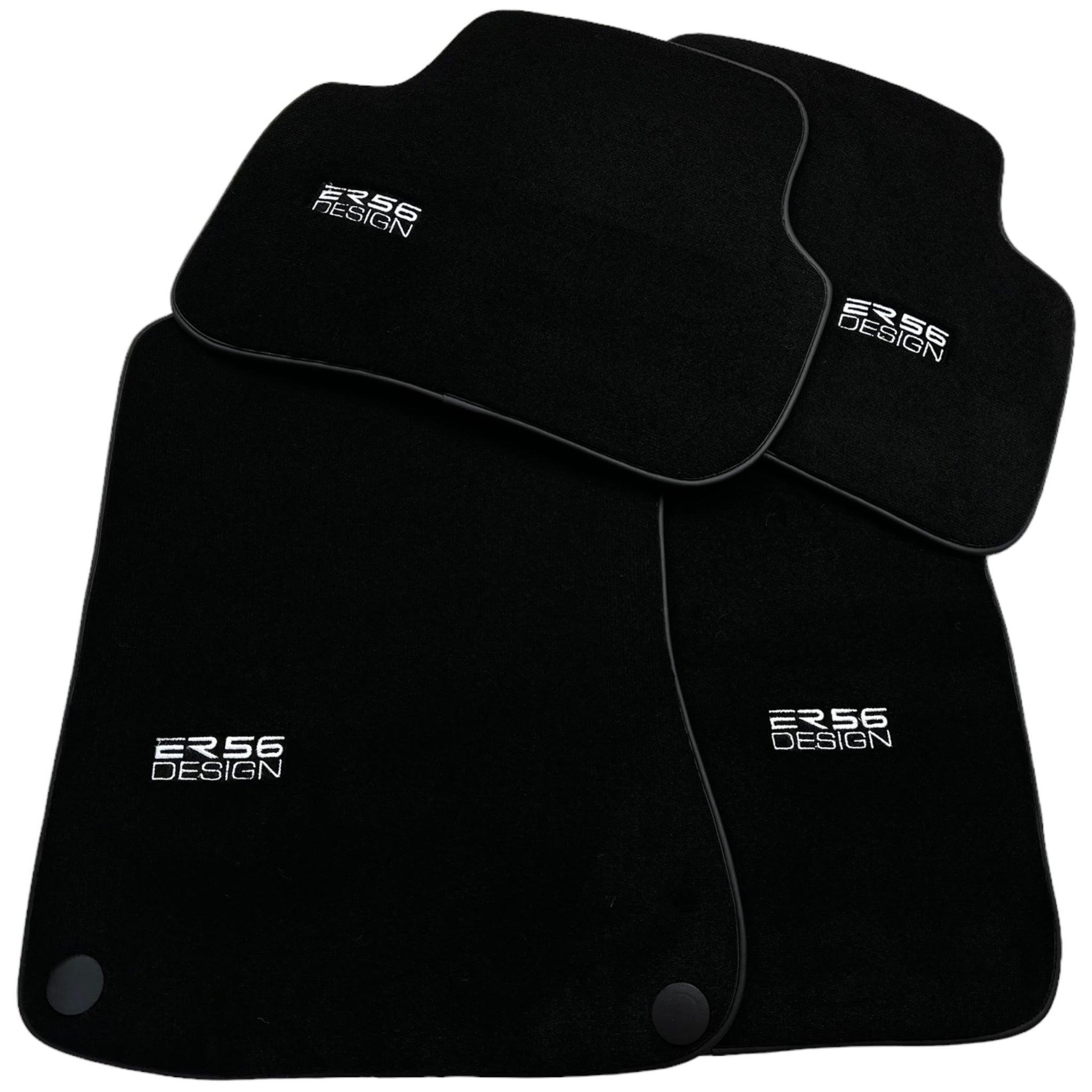 Black Luxury Floor Mats for Mercedes Benz C-Class W203 Sedan (2000-2007) | ER56 Design - AutoWin