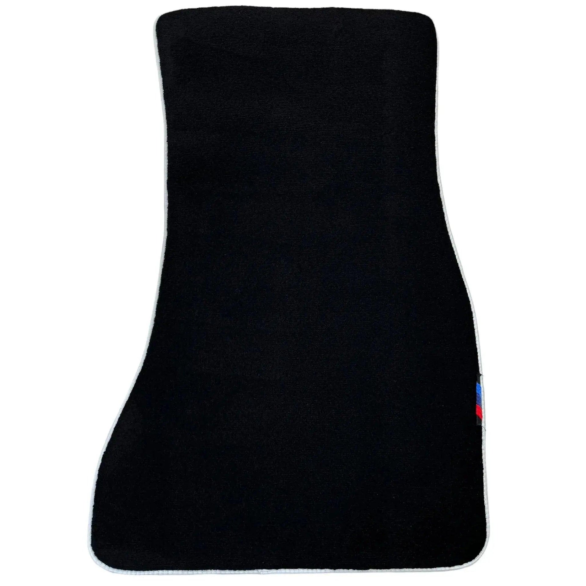 Black Mats For BMW M5 E34 | White Trim - AutoWin