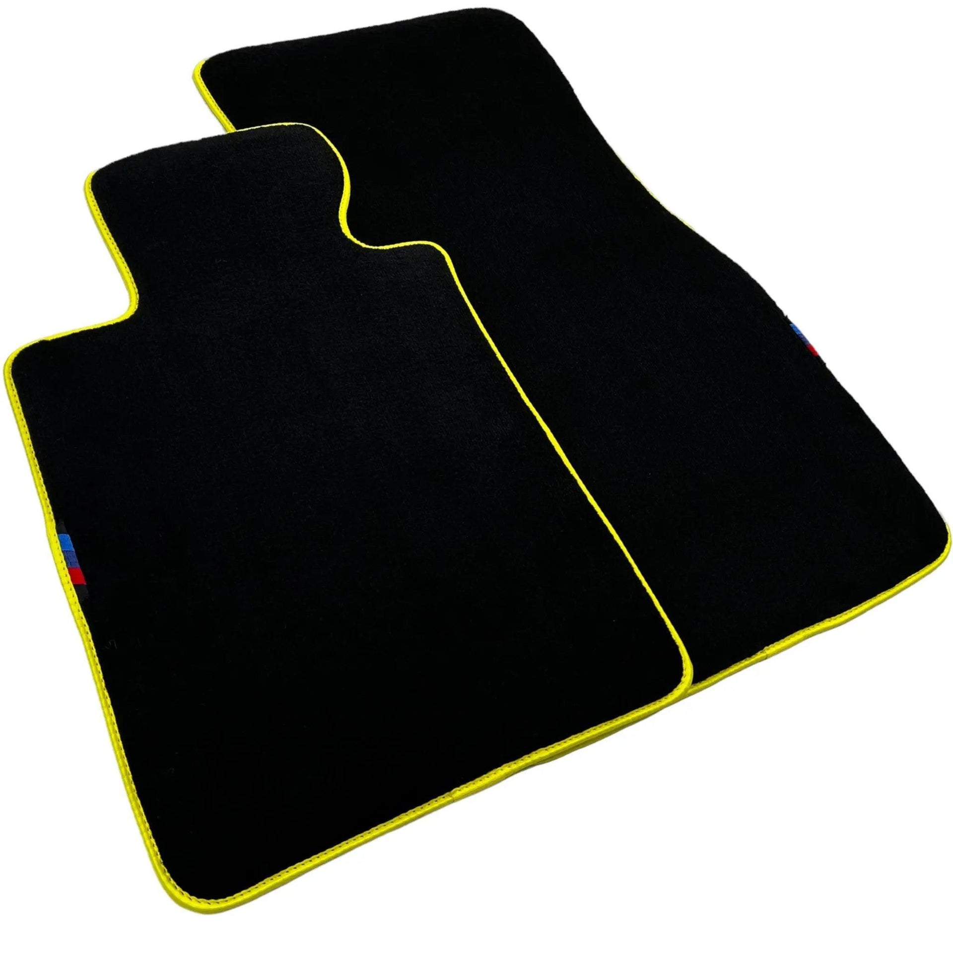 Black Mats For BMW X6M F96 SUV | Yellow Trim - AutoWin