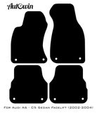 Blue Floor Mats for Audi A6 - C5 Sedan Facelift (2002-2004) | ER56 Design - AutoWin