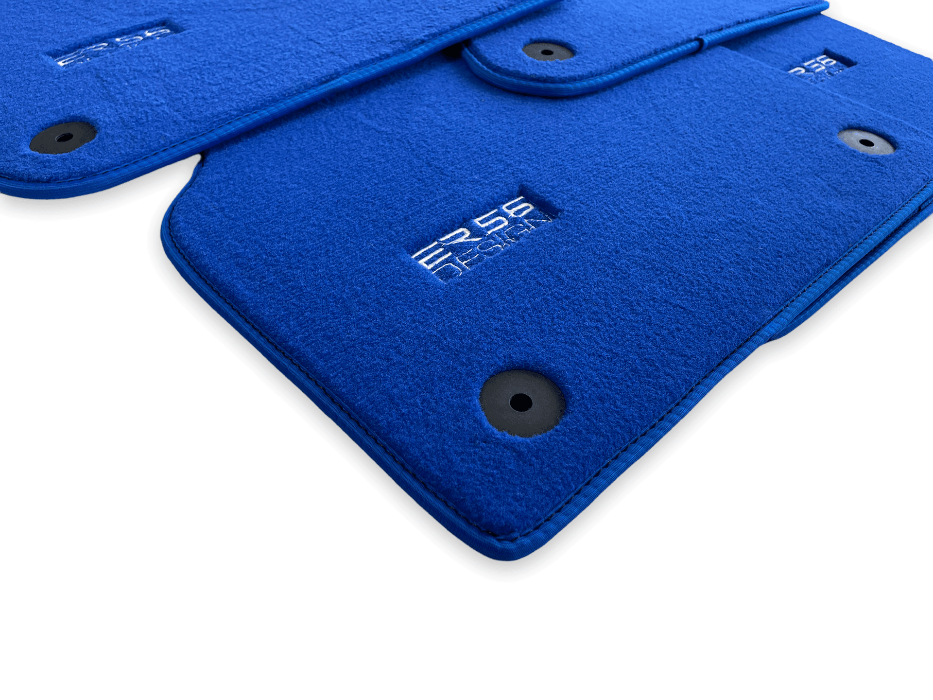Blue Floor Mats for Audi A6 - C6 Sedan Facelift (2008-2011) | ER56 Design - AutoWin