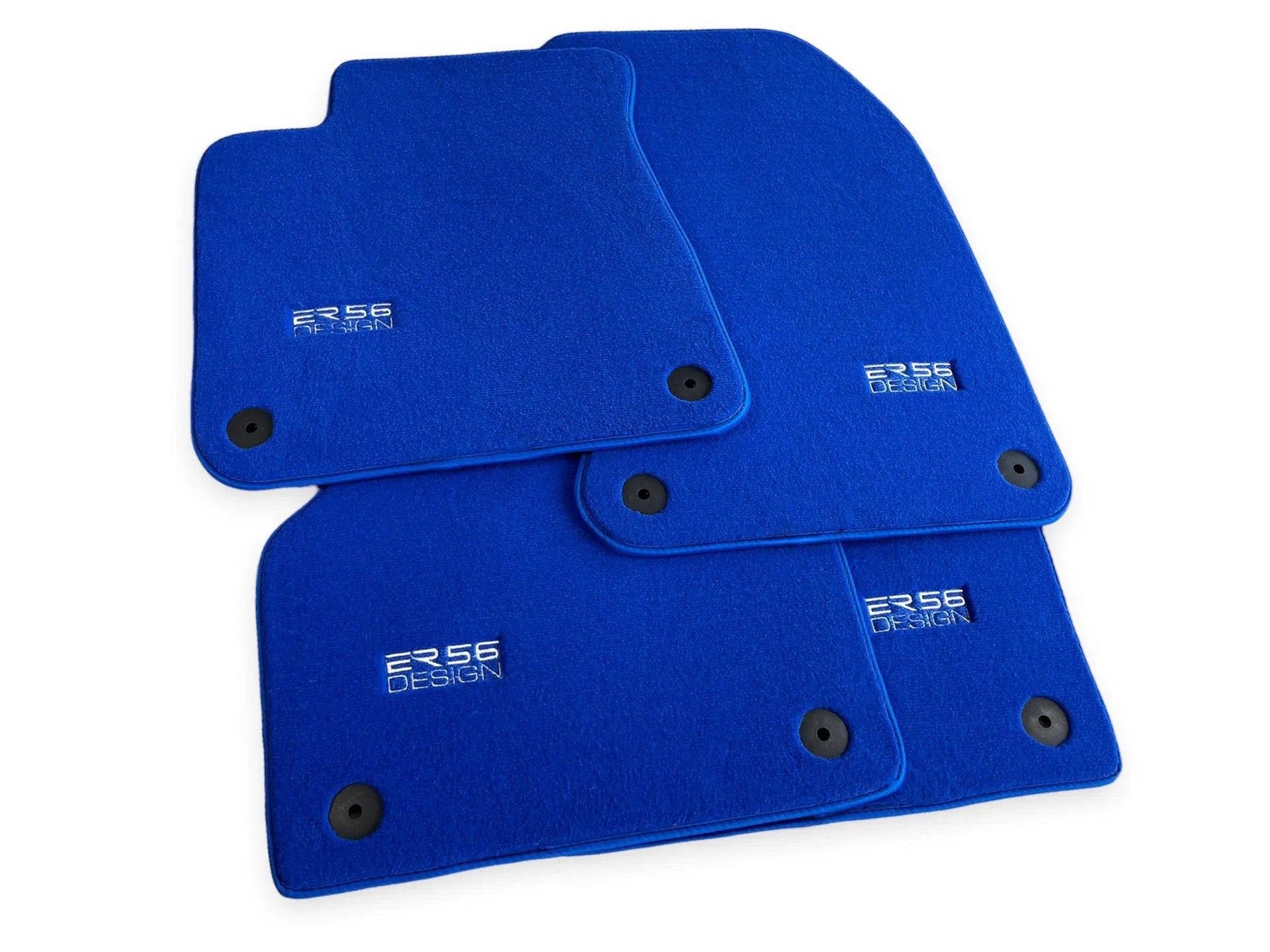 Blue Floor Mats for Audi Q7 4M (2015-2019) | ER56 Design - AutoWin