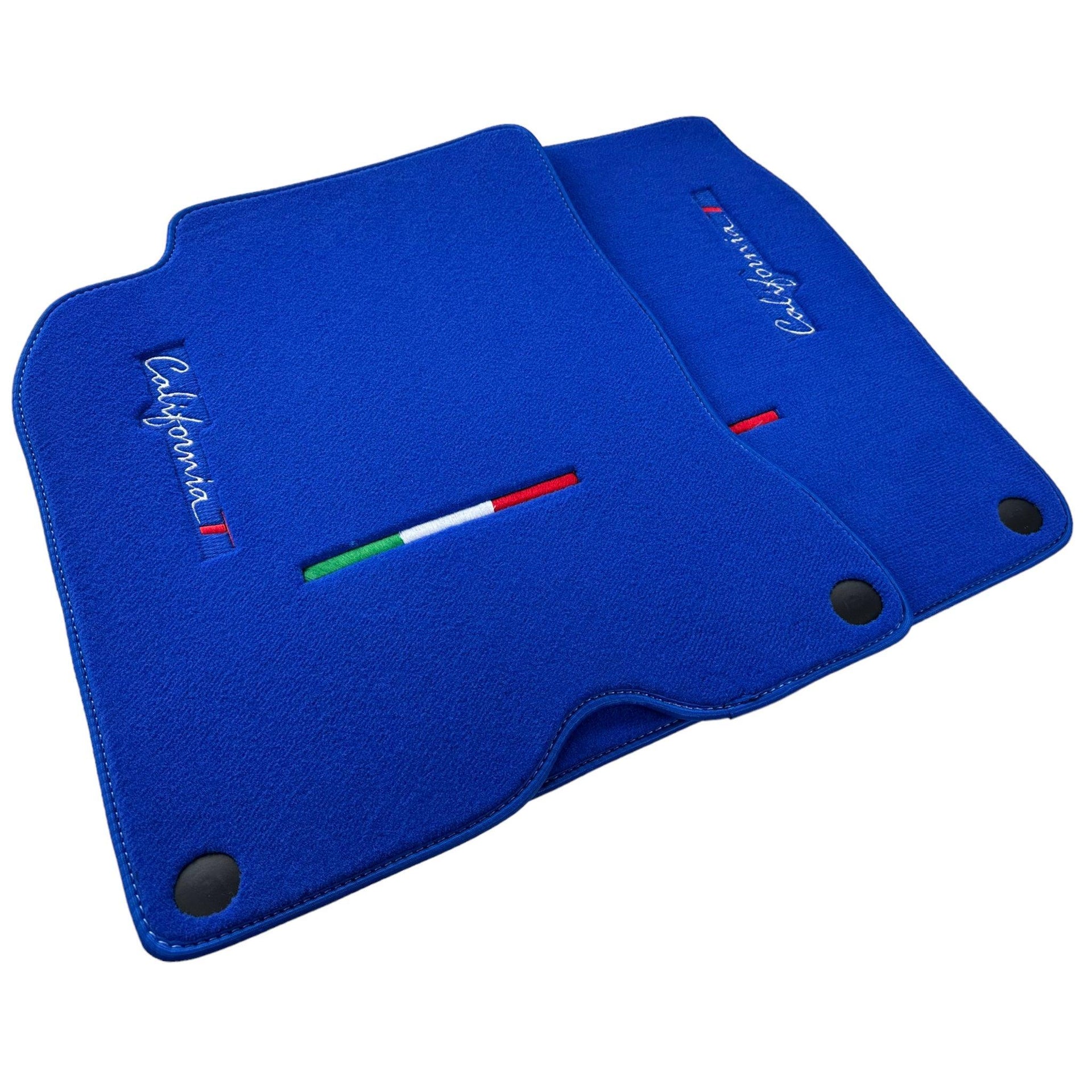Blue Floor Mats For Ferrari California T 2015–2018 - AutoWin