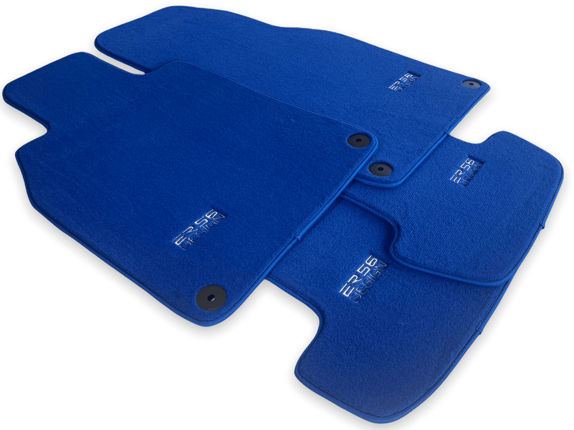 Blue Floor Mats for Porsche Macan (2014-2023) | ER56 Design - AutoWin