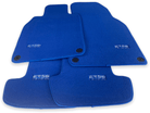 Blue Floor Mats for Porsche Taycan (2019-2023) | ER56 Design - AutoWin