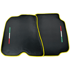 Carbon Fiber Floor Mats for Ferrari F12 Berlinetta (2012-2022) | Yellow Trim - AutoWin