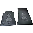 Carbon Fiber Floor Mats for Ford Mustang GT500 Shelby (2015-2021) with Cobra Sewing - AutoWin