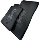 Carbon Fiber Floor Mats for Ford Mustang GT500 Shelby (2015-2021) with Cobra Sewing - AutoWin