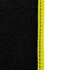 Carbon Fiber Leather Floor Mats For Ferrari California T (2015-2018) with Yellow Trim - AutoWin