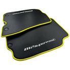 Carbon Floor Mats For Ferrari 812 Superfast (2018-2023) with Yellow Trim - AutoWin