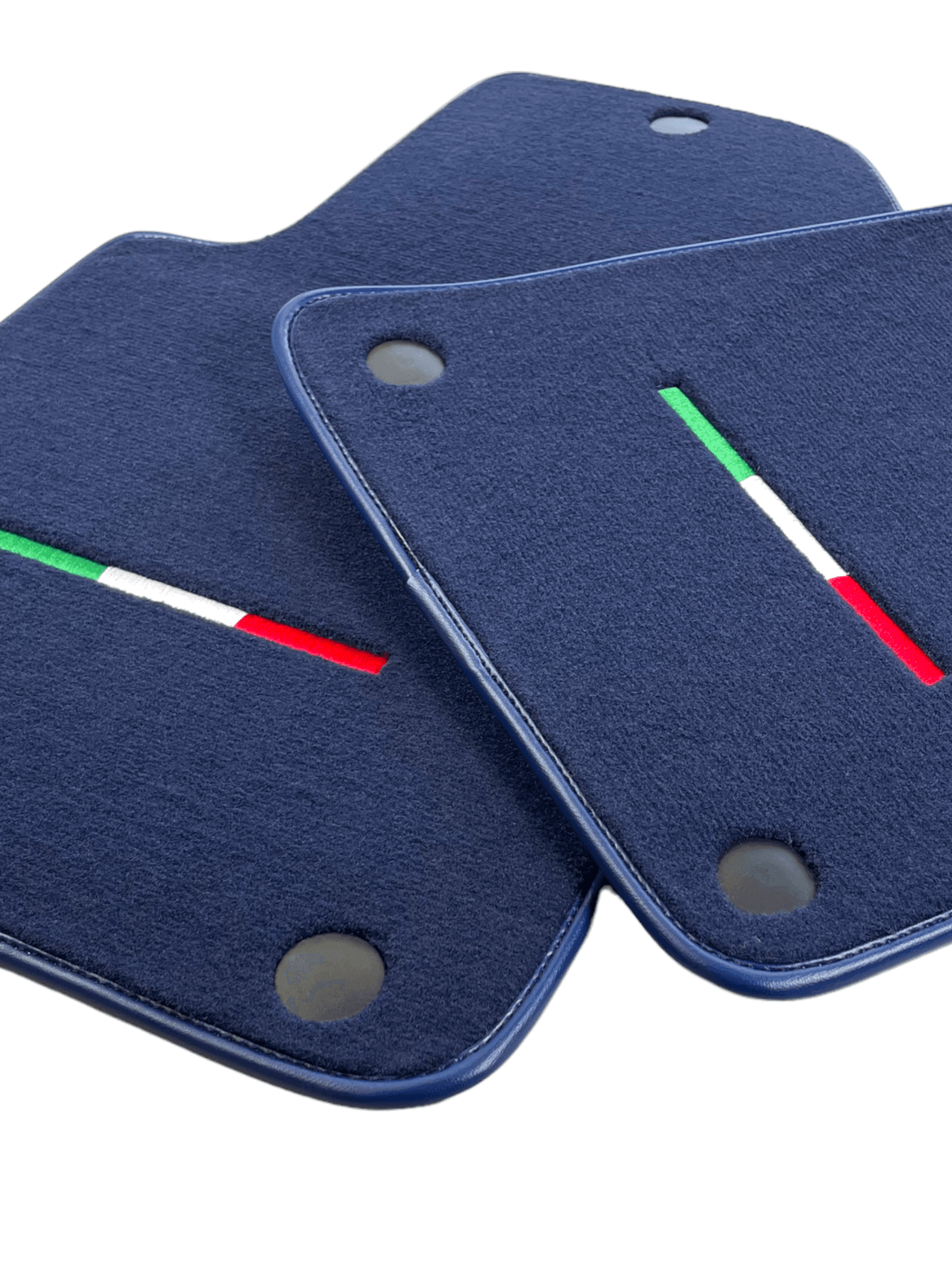 Dark Blue Floor Mats For Ferrari 612 Scaglietti 2005-2011 Italian Edition - AutoWin