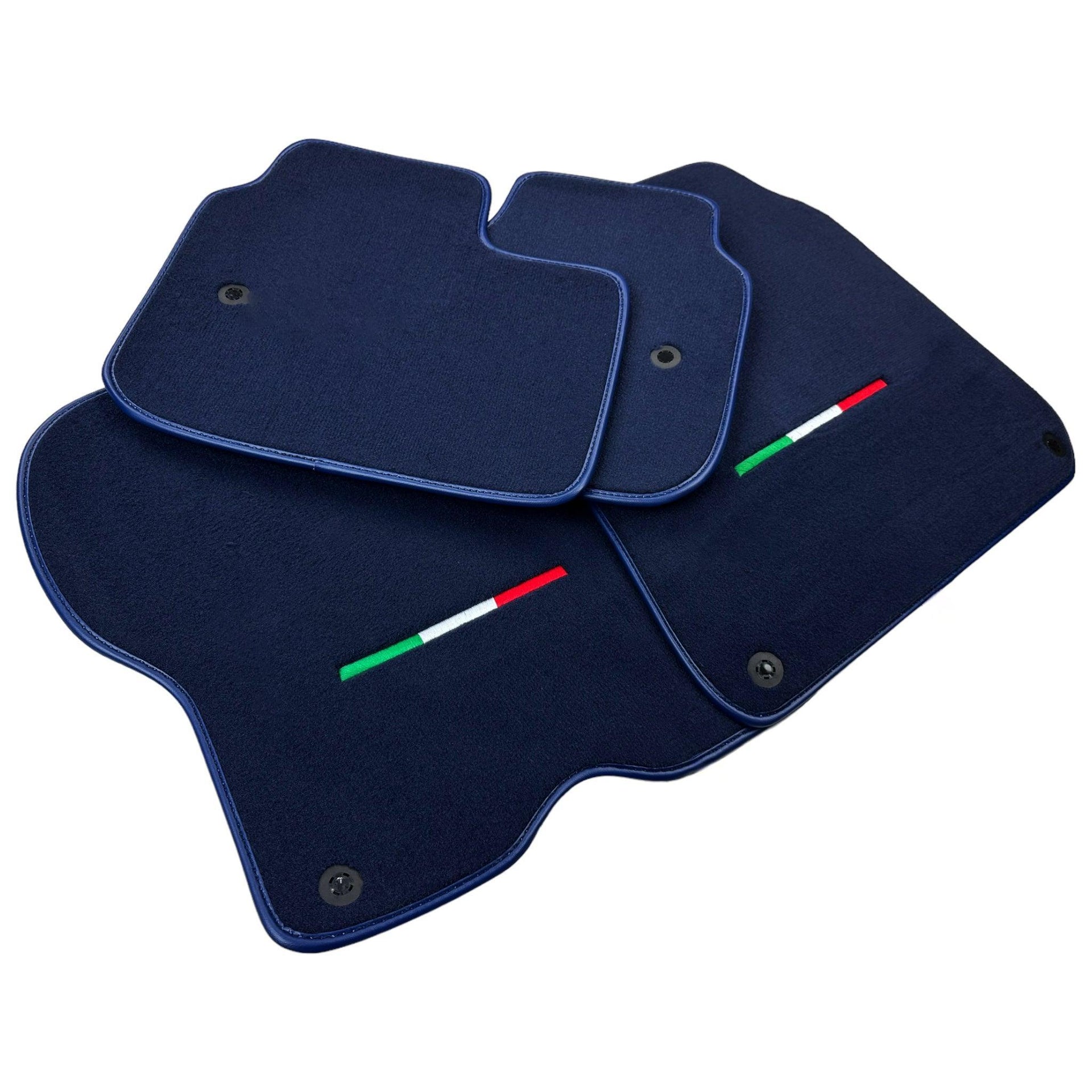 Dark Blue Italian Edition Floor Mats for Ferrari GTC4 Lusso 2016-2023