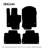 Dark Blue Floor Mats For Mercedes Benz GLE-Class C167 Coupe (2020-2023) | Limited Edition - AutoWin