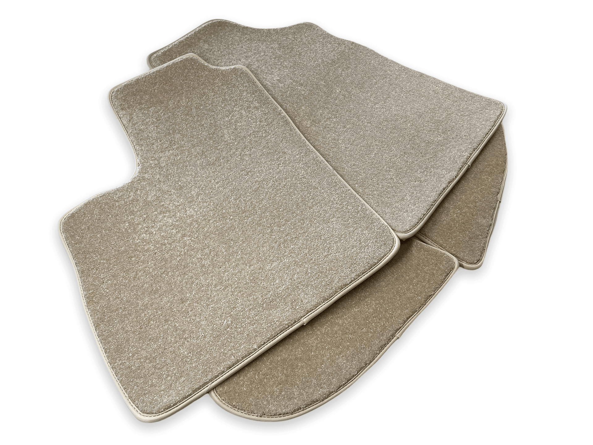 Floor Mats For Bentley Continental GTC (2011-2018) Beige Luxury Quality - AutoWin