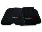 Floor Mats For Ferrari F12 Berlinetta Black Tailored Carpets With Italian Emblem - AutoWin