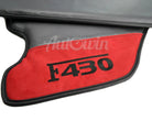 Floor Mats For Ferrari F430 2004-2009 Carbon & Alcantara Leather F430 Emblem - AutoWin
