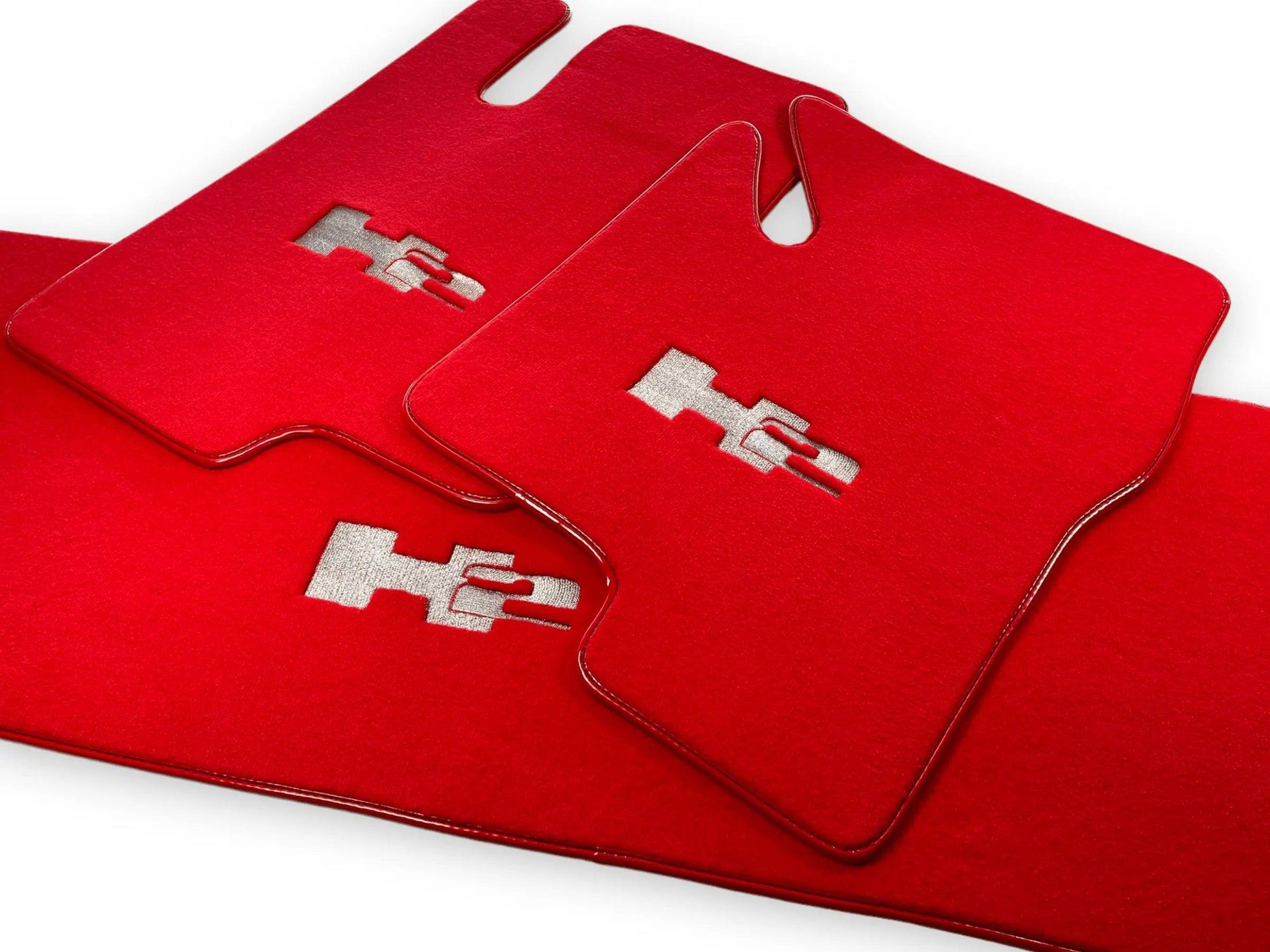 Floor Mats For Hummer H2 2003-2009 Tailored Dark Red Color Carpets - AutoWin