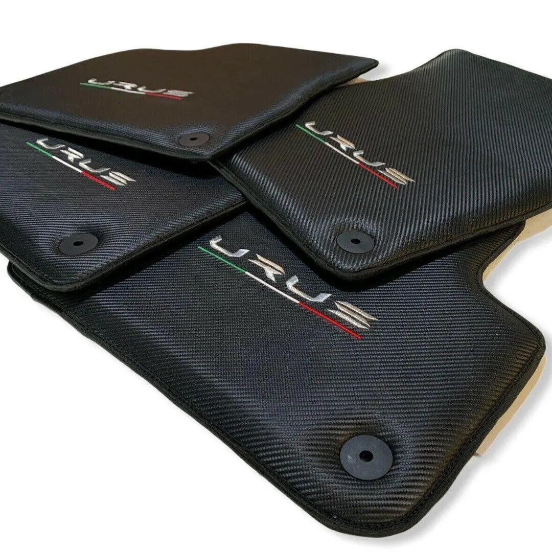 Floor Mats For Lamborghini Urus Made From Carbon Fiber Leather - AutoWin
