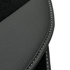 Floor Mats for Tesla Model X - 7 Seats (2016-2024) Black Tailored Carpets ER56 Design - AutoWin