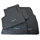 Floor Mats Set with Trunk Mat for Lamborghini Urus with Black Leather - AutoWin