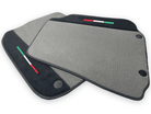 Gray Floor Mats For Ferrari F12 Berlinetta (2012-2022) With Alcantara Leather - AutoWin