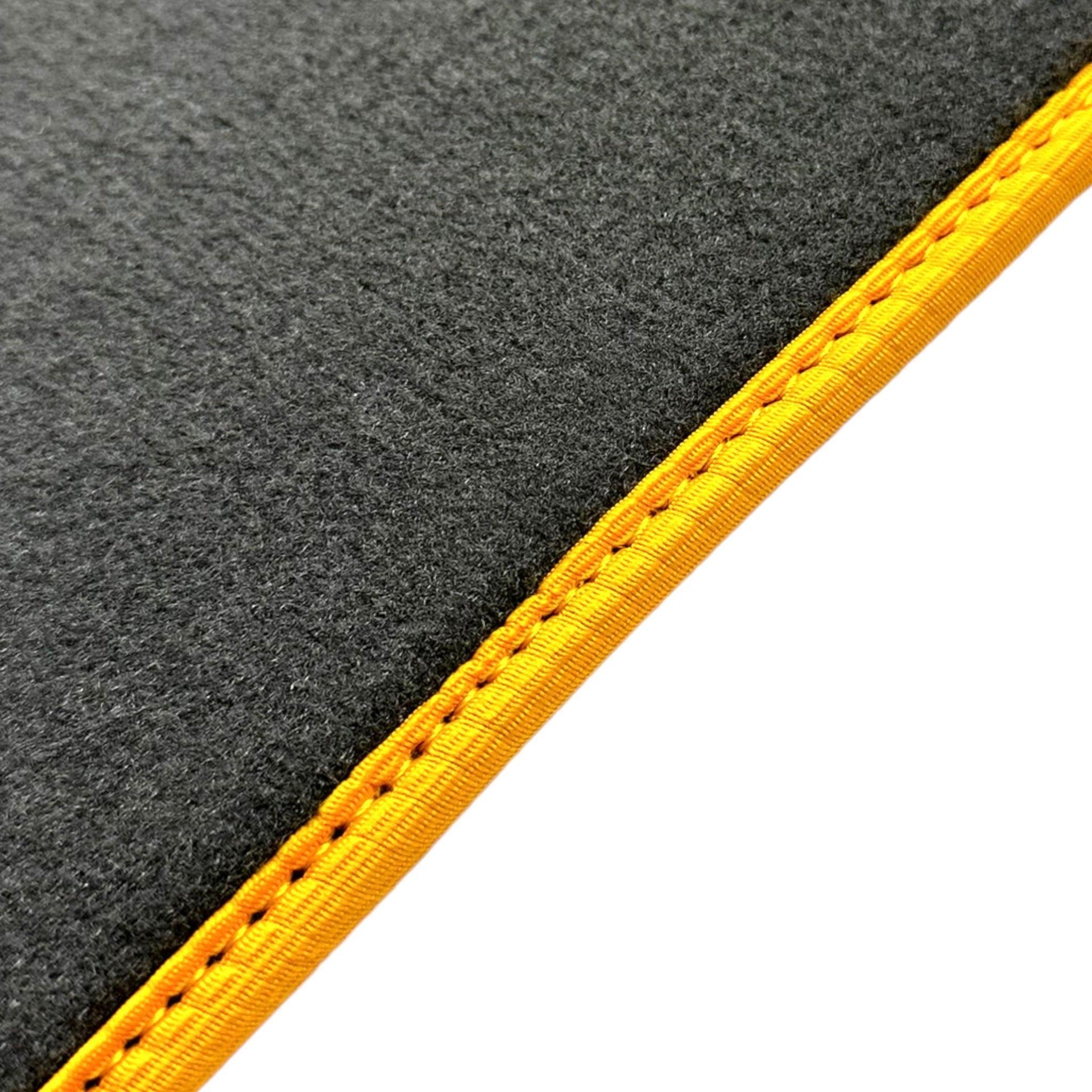 Gray Floor Mats for Lamborghini Huracan EVO (2014-2023) with Yellow Trim - AutoWin