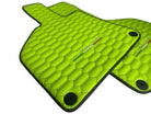 Green Leather Floor Mats for Lamborghini Huracan - AutoWin