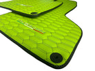 Green Leather Floor Mats for Lamborghini Huracan - AutoWin