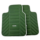 Green Leather Floor Mats For Rolls Royce Black Badge Ghost Series I (2010–2020) - AutoWin