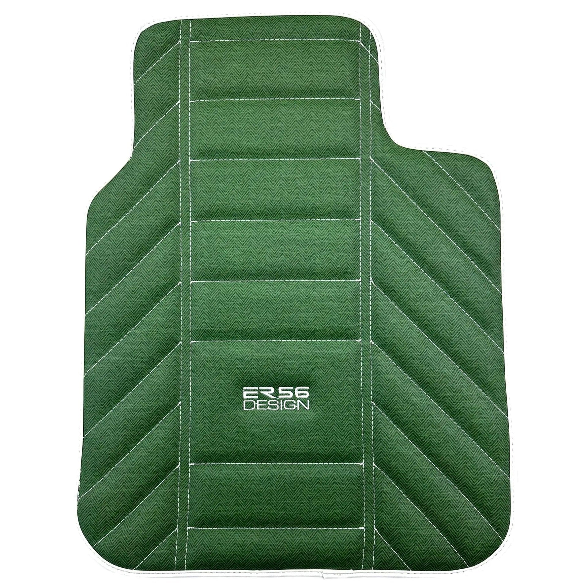 Green Leather Floor Mats For Rolls Royce Shadow 1965-1977 - AutoWin