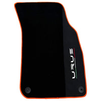 Black Floor Mats For Lamborghini Urus With Alcantara Leather - AutoWin