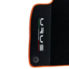 Black Floor Mats For Lamborghini Urus With Alcantara Leather - AutoWin