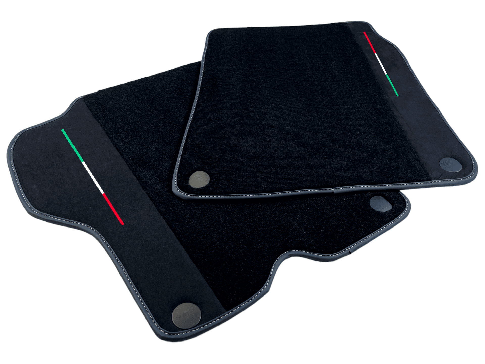 Black Floor Mats For Ferrari California 2008-2014 With Alcantara - AutoWin