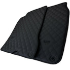 Leather Floor Mats for Ferrari California T (2015-2018) Black Sewing ER56 Design - AutoWin