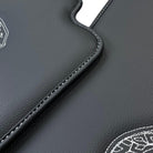 Leather Floor Mats for Ford Mustang GT350 Shelby (2015-2021) with Cobra Sewing - AutoWin