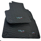 Leather Floor Mats for Lamborghini Urus with Blue Stitching - AutoWin