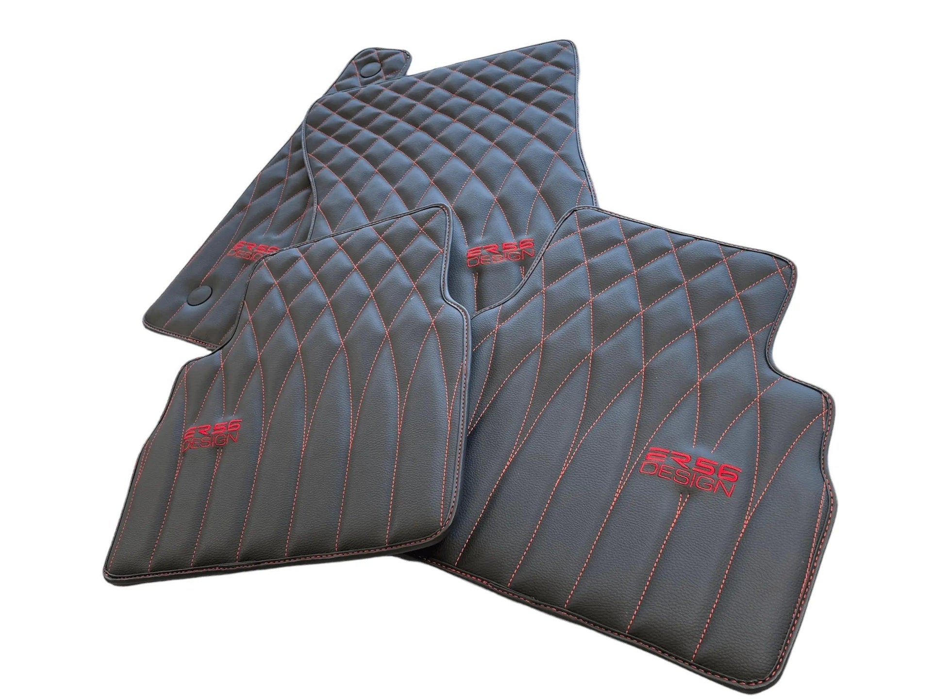 Leather Floor Mats For Mercedes-Benz G Class W461 (1979-2008) ER56 Design - AutoWin