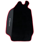 Leather Floor Mats for Porsche Classic 911 (1963-1989) with Red Trim - AutoWin