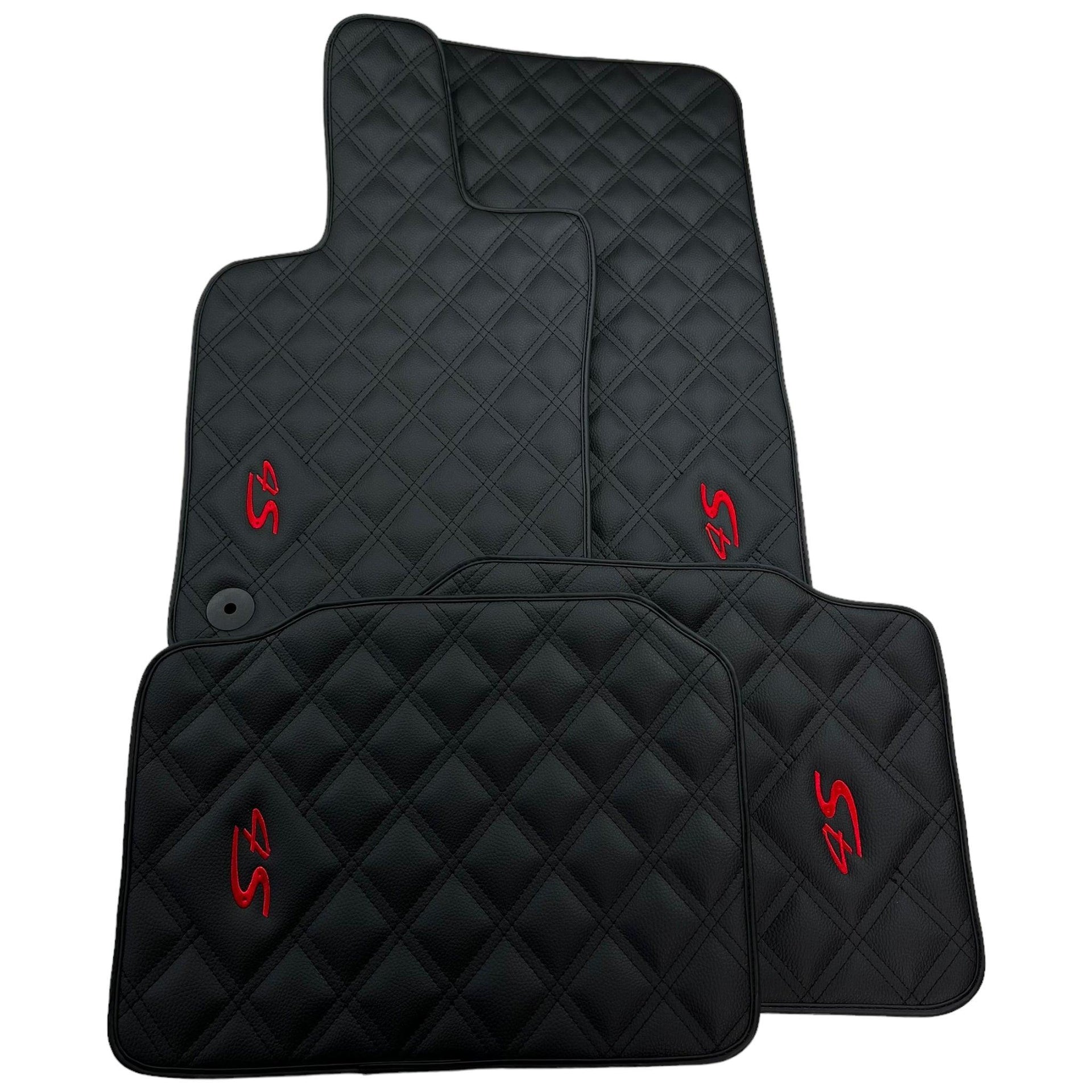 Leather Floor Mats For Porsche Panamera 4S 971 (2017-2023) - AutoWin