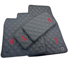 Leather Floor Mats For Porsche Taycan 4S (2019-2023) - AutoWin