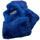 Navy Blue Sheepskin Floor Mats for Rolls Royce Phantom VIII (2017-2024) | ER56 Design - AutoWin