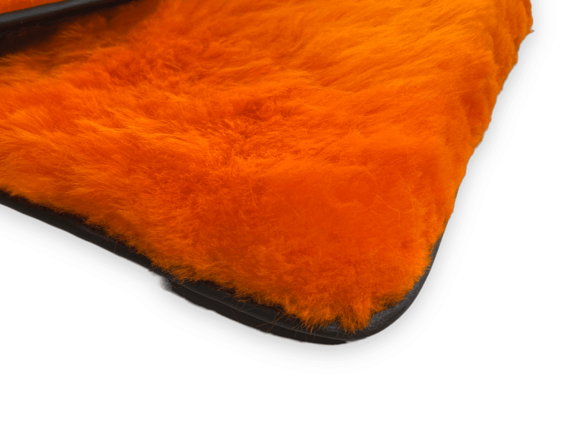 Orange Sheepskin Floor Mats For Rolls Royce Spectre (2023-2024) Er56 Design Brand - AutoWin