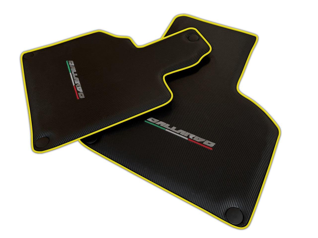 Black Floor Mats for Lamborghini Gallardo (2004-2014) | Various Trim Colors