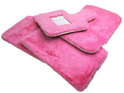 Pink Sheepskin Floor Mats For Bentley Flying Spur (2005-2013) Er56 Design Brand - AutoWin