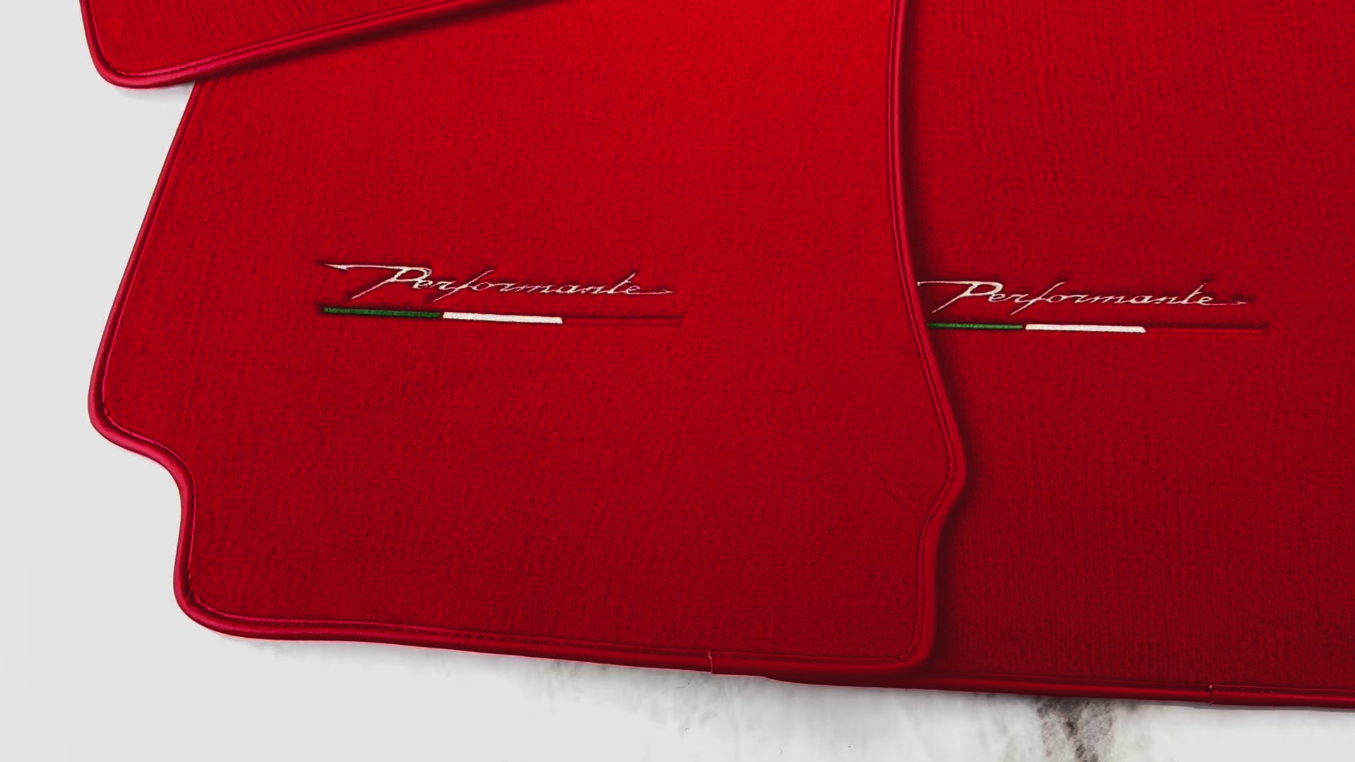 Red Floor Mats for Alfa Romeo 156 (2000-2005) Sportwagon - AutoWin.EU