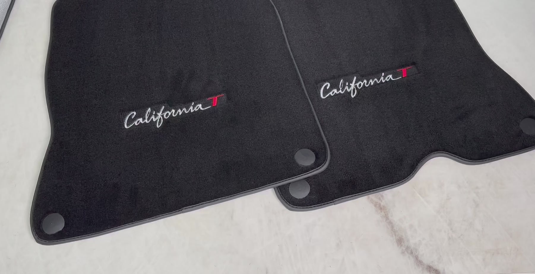 Black Floor Mats For Ferrari California T 2015–2018 - AutoWin